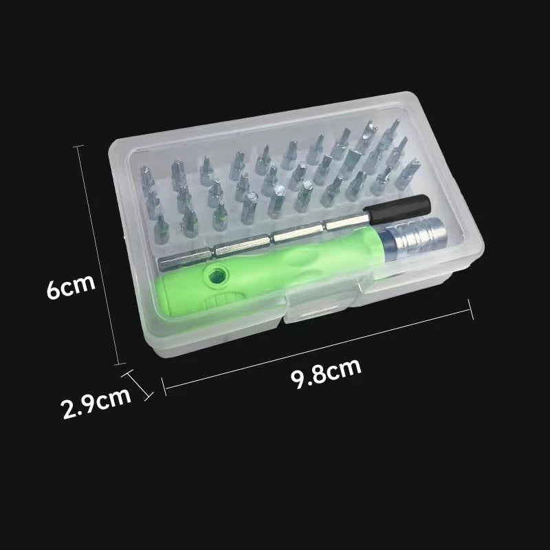 Mini 32-in-1 Precision Screwdriver Set Magnetic Bits Repair Tool Kit Screwdriver Bit Set Phone Mobile IPad Camera Maintenance